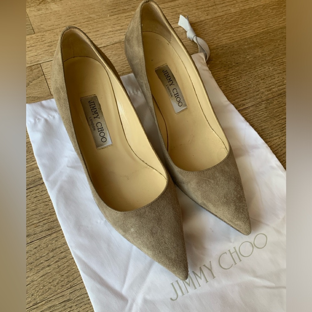 Jimmy Choo Suede Pump 65 sz 37.5